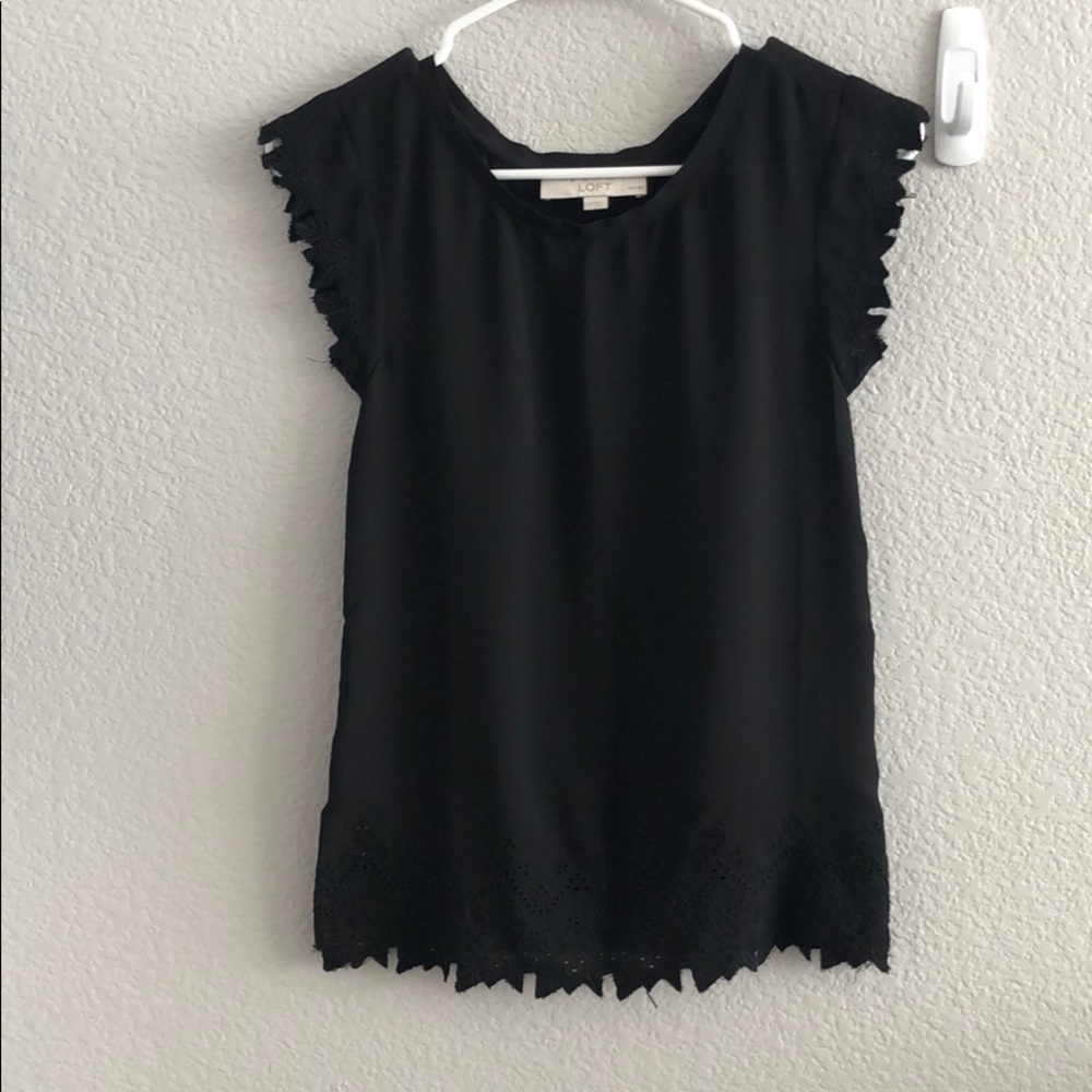 Ann Taylor Loft Black blouse